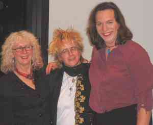 Kitty Fitzgerald and Fiona Cooper with Ellen, winner of the Best Cross-Dressed prize