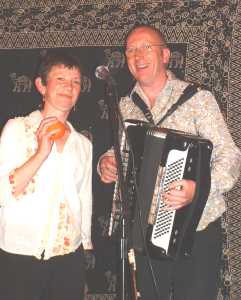 Julia Darling and Tim Dalling at the Cumberland